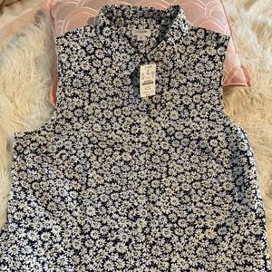 J. Crew collared button down tank